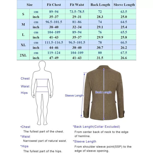 Men Casual Tweed Blazer Jacket Vintage Plain Wool Blend Sport Jacket for Hunting