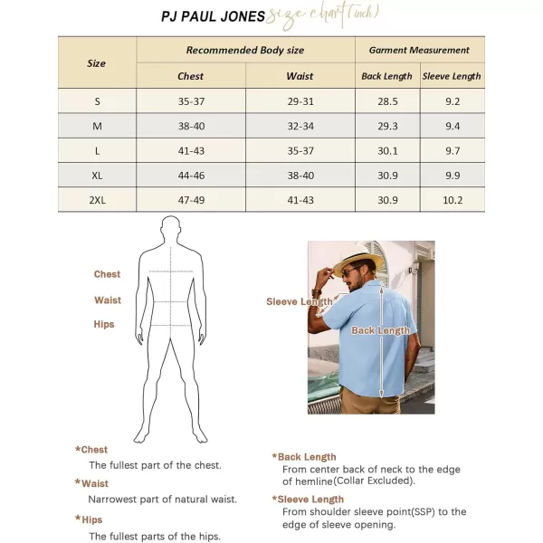 imagePJ PAUL JONES Mens Cotton Linen Textured Shirts Short Sleeve Button Down Shirts Summer Beach Untuckit Shirt with PocketYellow