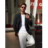 imagePJ PAUL JONES Blazer for Men Casual CottonLinen Sport Coat Lightweight 2 Button Lined Blazer JacketBlack