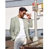 imagePJ PAUL JONES Blazer for Men Casual CottonLinen Sport Coat Lightweight 2 Button Lined Blazer JacketLight Green