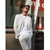 imagePJ PAUL JONES Blazer for Men Casual CottonLinen Sport Coat Lightweight 2 Button Lined Blazer JacketWhite