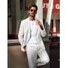 imagePJ PAUL JONES Blazer for Men Casual CottonLinen Sport Coat Lightweight 2 Button Lined Blazer JacketWhite