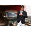 imagePJ PAUL JONES Mens Blazer Casual 2 Button Sport Coat Lightweight Peaked Lapel BlazersBlack