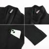 imagePJ PAUL JONES Mens Blazer Casual 2 Button Sport Coat Lightweight Peaked Lapel BlazersBlack