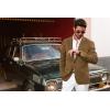 imagePJ PAUL JONES Mens Blazer Casual 2 Button Sport Coat Lightweight Peaked Lapel BlazersCoffee