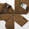 imagePJ PAUL JONES Mens Blazer Casual 2 Button Sport Coat Lightweight Peaked Lapel BlazersCoffee