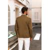 imagePJ PAUL JONES Mens Blazer Casual 2 Button Sport Coat Lightweight Peaked Lapel BlazersCoffee