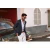 imagePJ PAUL JONES Mens Blazer Casual 2 Button Sport Coat Lightweight Peaked Lapel BlazersDark Blue