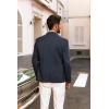 imagePJ PAUL JONES Mens Blazer Casual 2 Button Sport Coat Lightweight Peaked Lapel BlazersDark Blue