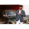 imagePJ PAUL JONES Mens Blazer Casual 2 Button Sport Coat Lightweight Peaked Lapel BlazersDark Gray