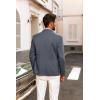 imagePJ PAUL JONES Mens Blazer Casual 2 Button Sport Coat Lightweight Peaked Lapel BlazersDark Gray