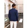 imagePJ PAUL JONES Mens Blazer Casual 2 Button Sport Coat Lightweight Peaked Lapel BlazersNavy Blue
