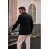 imagePJ PAUL JONES Mens Blazer Cotton Linen Suit Jacket Lightweight Casual Blazer Jackets with PocketsBlack