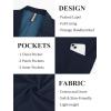 imagePJ PAUL JONES Mens Blazer Cotton Linen Suit Jacket Lightweight Casual Blazer Jackets with PocketsNavy Blue