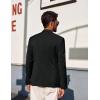 imagePJ PAUL JONES Mens Blazers Two Button Notch Lapel Sport Coat Casual Lightweight Blazer Jacket with HandkerchiefBlack