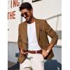 imagePJ PAUL JONES Mens Blazers Two Button Notch Lapel Sport Coat Casual Lightweight Blazer Jacket with HandkerchiefCoffee