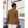 imagePJ PAUL JONES Mens Blazers Two Button Notch Lapel Sport Coat Casual Lightweight Blazer Jacket with HandkerchiefCoffee