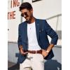 imagePJ PAUL JONES Mens Blazers Two Button Notch Lapel Sport Coat Casual Lightweight Blazer Jacket with HandkerchiefDark Blue