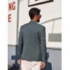 imagePJ PAUL JONES Mens Blazers Two Button Notch Lapel Sport Coat Casual Lightweight Blazer Jacket with HandkerchiefDark Gray