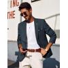 imagePJ PAUL JONES Mens Blazers Two Button Notch Lapel Sport Coat Casual Lightweight Blazer Jacket with HandkerchiefNavy Blue