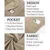 imagePJ PAUL JONES Mens Casual Blazer Regular Fit Two Button Sport Coats Lightweight Business Suits Jacket with Pocket SquareKhaki