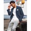 imagePJ PAUL JONES Mens Casual Blazer Regular Fit Two Button Sport Coats Lightweight Business Suits Jacket with Pocket SquareRoyal Blue