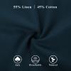 imagePJ PAUL JONES Mens Sport Coats and Blazers Linen Cotton Blazer Regular Fit 2 Buttons Suit Jacket with Removable BroochNavy Blue
