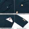 imagePJ PAUL JONES Mens Sport Coats and Blazers Linen Cotton Blazer Regular Fit 2 Buttons Suit Jacket with Removable BroochNavy Blue