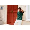 imagePJ PAUL JONES Mens Knit Polo Shirt Casual Short Sleeve Hollow Out Polo Shirts Regular Fit Textured Knitted ShirtGreen