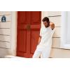 imagePJ PAUL JONES Mens Knit Polo Shirt Casual Short Sleeve Hollow Out Polo Shirts Regular Fit Textured Knitted ShirtWhite