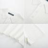 imagePJ PAUL JONES Mens Knit Polo Shirt Casual Short Sleeve Hollow Out Polo Shirts Regular Fit Textured Knitted ShirtWhite