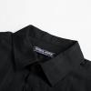 imagePJ PAUL JONES Mens Short Sleeve Button Down Shirts Cotton Plaid Shirt Fashion Casual Summer Beach ShirtsBlack