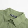 imagePJ PAUL JONES Mens Short Sleeve Button Down Shirts Cotton Plaid Shirt Fashion Casual Summer Beach ShirtsGrass Green
