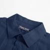 imagePJ PAUL JONES Mens Short Sleeve Button Down Shirts Cotton Plaid Shirt Fashion Casual Summer Beach ShirtsNavy Blue
