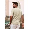 imagePJ PAUL JONES Mens TShirts Crewneck Short Sleeve Tee Textured Knit Pullover TopsApricot