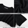 imagePJ PAUL JONES Mens TShirts Crewneck Short Sleeve Tee Textured Knit Pullover TopsBlack