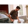 imagePJ PAUL JONES Mens TShirts Crewneck Short Sleeve Tee Textured Knit Pullover TopsBrown