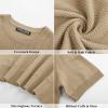 imagePJ PAUL JONES Mens TShirts Crewneck Short Sleeve Tee Textured Knit Pullover TopsCamel