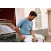 imagePJ PAUL JONES Mens TShirts Crewneck Short Sleeve Tee Textured Knit Pullover TopsGray Blue