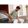 imagePJ PAUL JONES Mens TShirts Crewneck Short Sleeve Tee Textured Knit Pullover TopsGreen Khaki