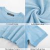 imagePJ PAUL JONES Mens TShirts Crewneck Short Sleeve Tee Textured Knit Pullover TopsLight Blue