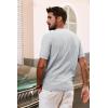 imagePJ PAUL JONES Mens TShirts Crewneck Short Sleeve Tee Textured Knit Pullover TopsLight Grey