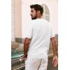 imagePJ PAUL JONES Mens TShirts Crewneck Short Sleeve Tee Textured Knit Pullover TopsWhite