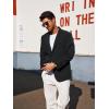 imagePJ PAUL JONES Mens Blazer Casual Linen Sport Coat Two Button Lightweight Suit Blazer JacketsBlack