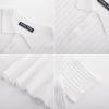 imagePJ PAUL JONES Mens Knit Polo Shirt Short Sleeve Textured Polo Shirts Casual Summer Collared Polo T ShirtWhite