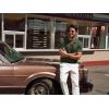 imagePJ PAUL JONES Mens Polo Shirt V Neck Texture Shirt Short Sleeve Casual Knit PolosArmy Green