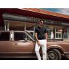 imagePJ PAUL JONES Mens Polo Shirt V Neck Texture Shirt Short Sleeve Casual Knit PolosBlack