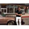 imagePJ PAUL JONES Mens Polo Shirt V Neck Texture Shirt Short Sleeve Casual Knit PolosBlack