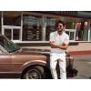 imagePJ PAUL JONES Mens Polo Shirt V Neck Texture Shirt Short Sleeve Casual Knit PolosWhite