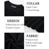 imagePJ PAUL JONES Mens Polo Shirts Short Sleeve Textured Knit VNeck Polo T Shirt Business Casual Golf ShirtsBlack